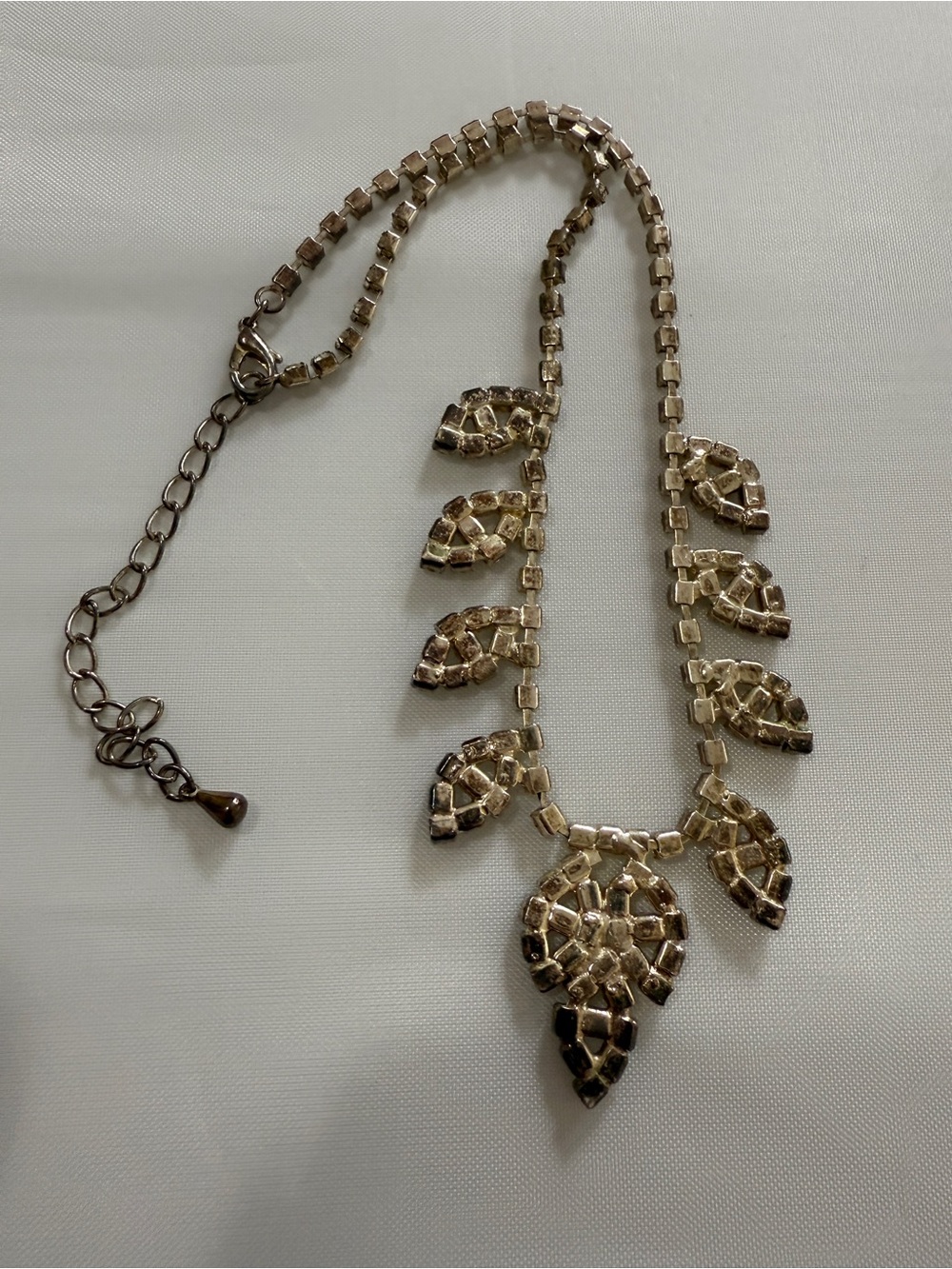 Vintage 50s/60s AB Aurora Borealis Rhinestone Glam Marilyn Monroe Necklace - Picture 11 of 13